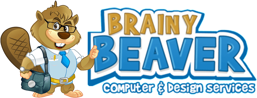 Brainy Beaver Computer & Design Services Picture Freeuse - Logo (1097x439), Png Download