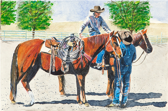 Watercolor On Paper - Sorrel (575x575), Png Download