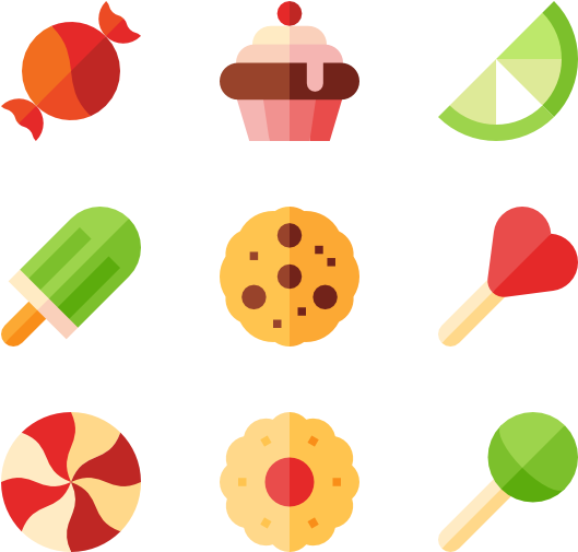 Desserts And Candies - Dessert (600x564), Png Download