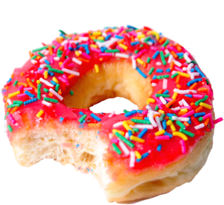 Bitten Doughnut Black And White Library - Not Eating!: Stop Eating, Start Praying, And Let The (768x1366), Png Download