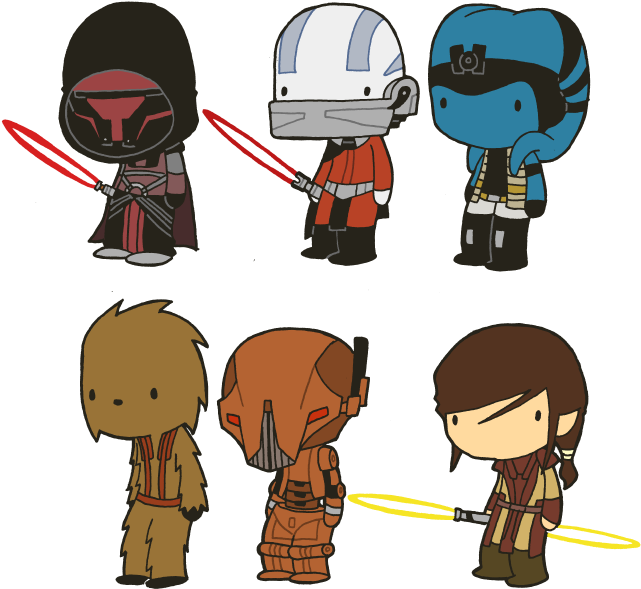 Below You Will Find A Few Other Star Wars Characters - Lil Star Wars Characters (650x600), Png Download