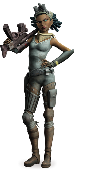 Steela Gerrera - Steela Gerrera Clone Wars (342x685), Png Download
