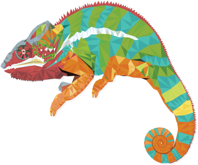 Chameleon - Portable Network Graphics (1000x625), Png Download