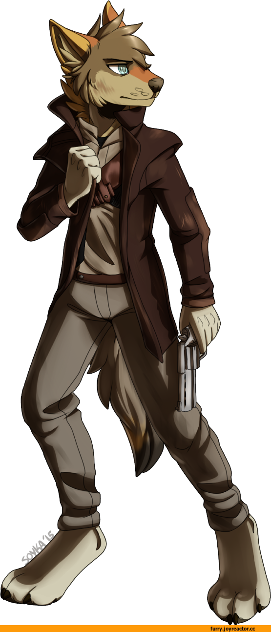 Open Rp - Male Coyote Furry (555x1294), Png Download