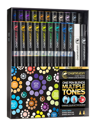 Chameleons - Chameleon 22 Pen Deluxe Set (400x400), Png Download
