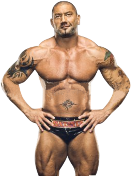 Batista - Dave Batista Bodybuilding (459x600), Png Download