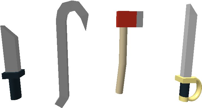 Melee Weapons Png (738x379), Png Download