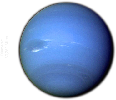 Png Library Library Sun Vs Mercury Venus Earth Mars - Planeta Neptuno Real Png (438x400), Png Download