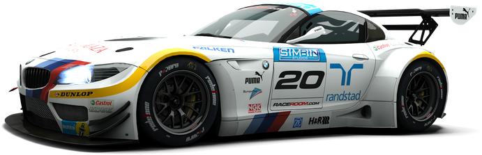 Bmw Z4 Gt3 - Bmw Z4 Gt3 Raceroom (790x395), Png Download