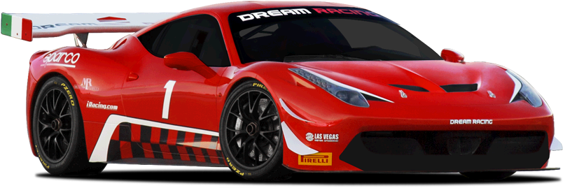 Race A Ferrari Las Vegas - Red Racing Car Png (851x431), Png Download