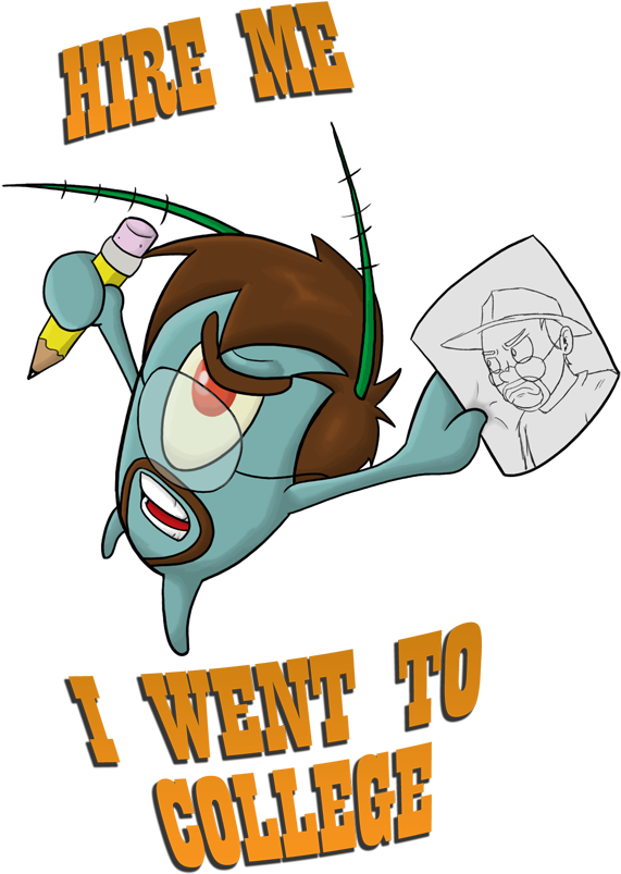 Went To College Meme (603x830), Png Download