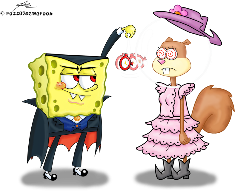 Spongebob Squarepants Images Spongebob And Sandy Hd - Spongebob Sandy Hypnotized (900x672), Png Download