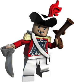 Lego Kinggeorgesofficer - Lego Pirates Of Caribbean Characters (341x360), Png Download