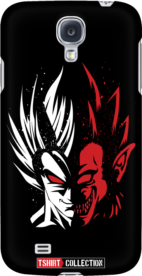 Super Saiyan Goku Half Face Android Phone Case- Pf00248ad - Dragon Ball Z (1024x1024), Png Download