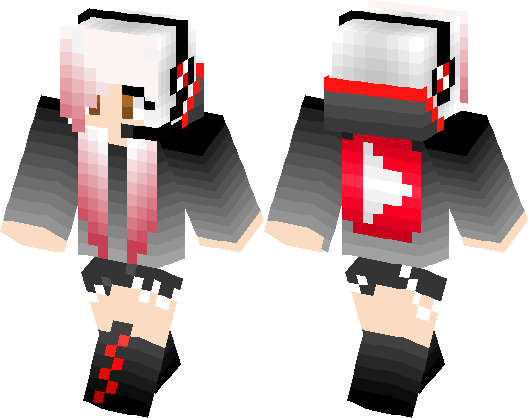 Skin Nữ Youtuber Minecraft (528x418), Png Download