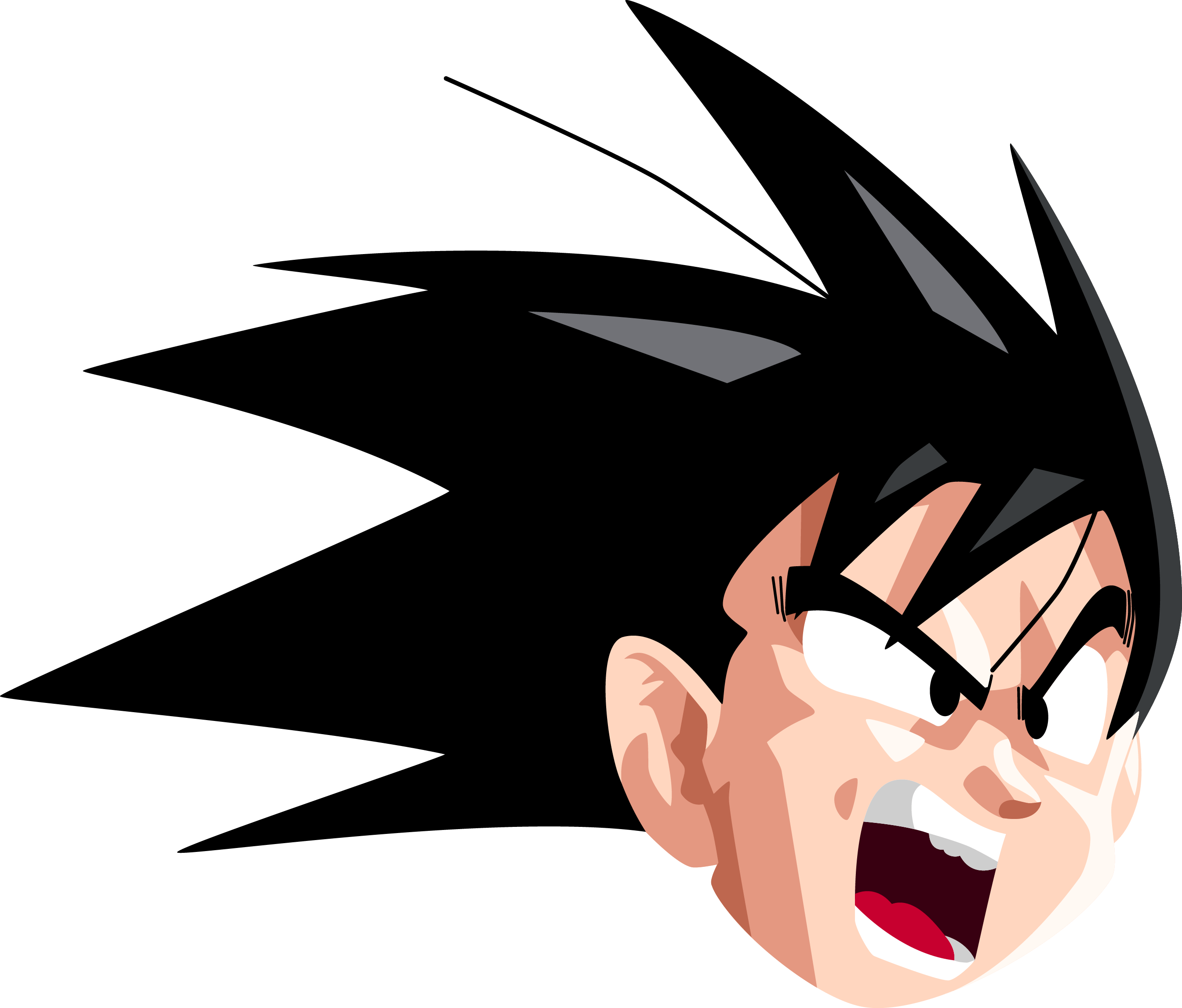 Goku - Cartoon (2689x2293), Png Download