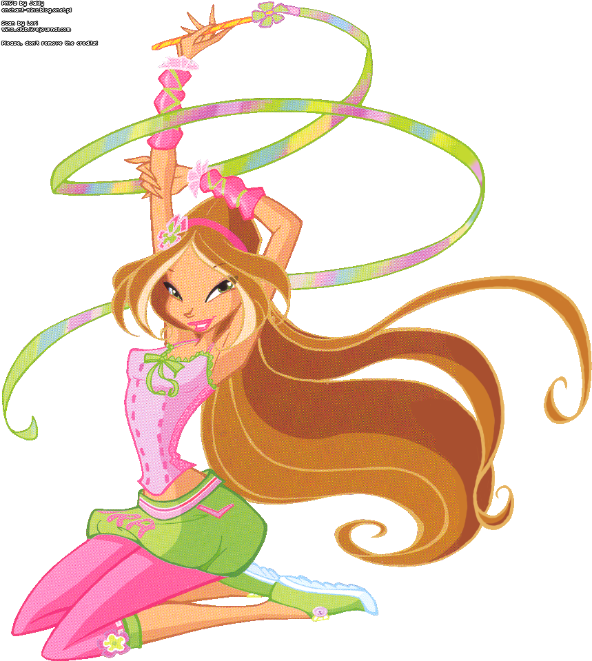 Flora The Gymnast - Winx Club Season 4 (879x977), Png Download