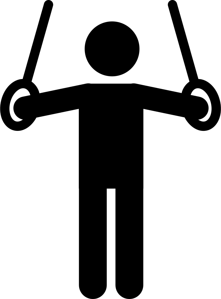 Individual Gymnast On Rings Comments - Gymnastic Rings Icon (726x980), Png Download