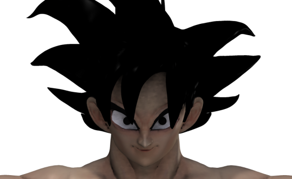 Goku And Vegito For Poser - Goku (600x367), Png Download