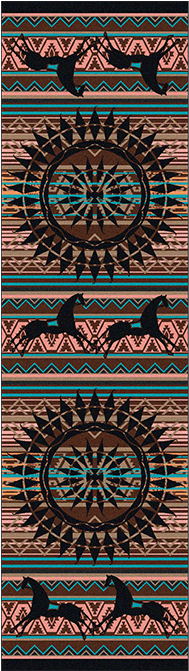 Ghost - American Dakota Johnny D Ghost Rider Turquoise Area (600x670), Png Download