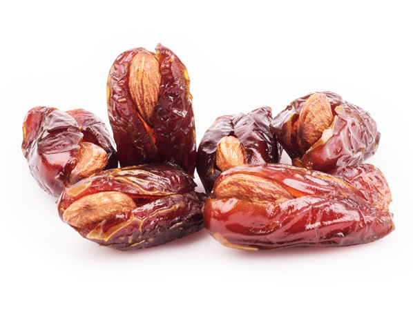 Dates With Almonds - Stuffed Date Png (600x500), Png Download