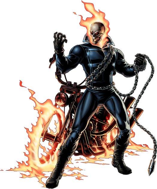 Ghost Rider Right Portrait Art - Avenger Alliance Robbie Reyes (524x630), Png Download