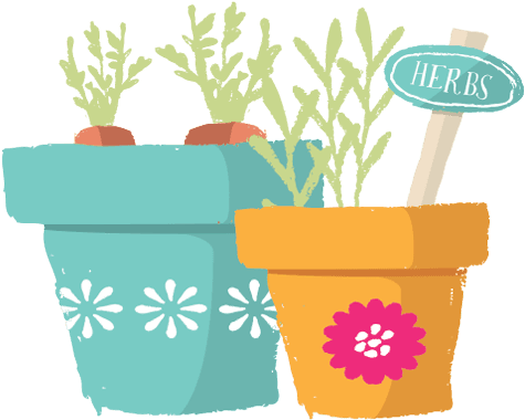 Jpg Stock Clipart Gardening - Container With Plant Png (500x500), Png Download