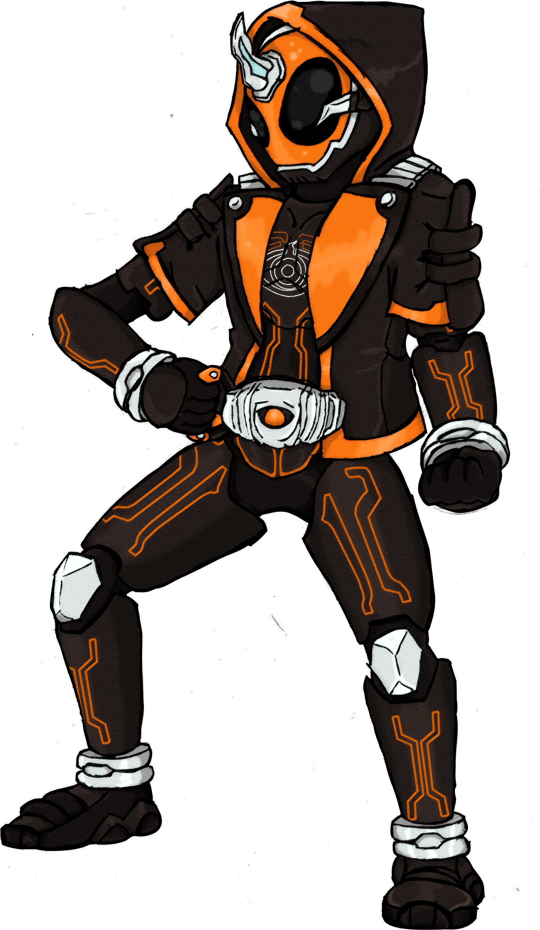 3 Drawing Ghost Rider Clipart Free Library - Kamen Rider Ghost Png (701x1139), Png Download