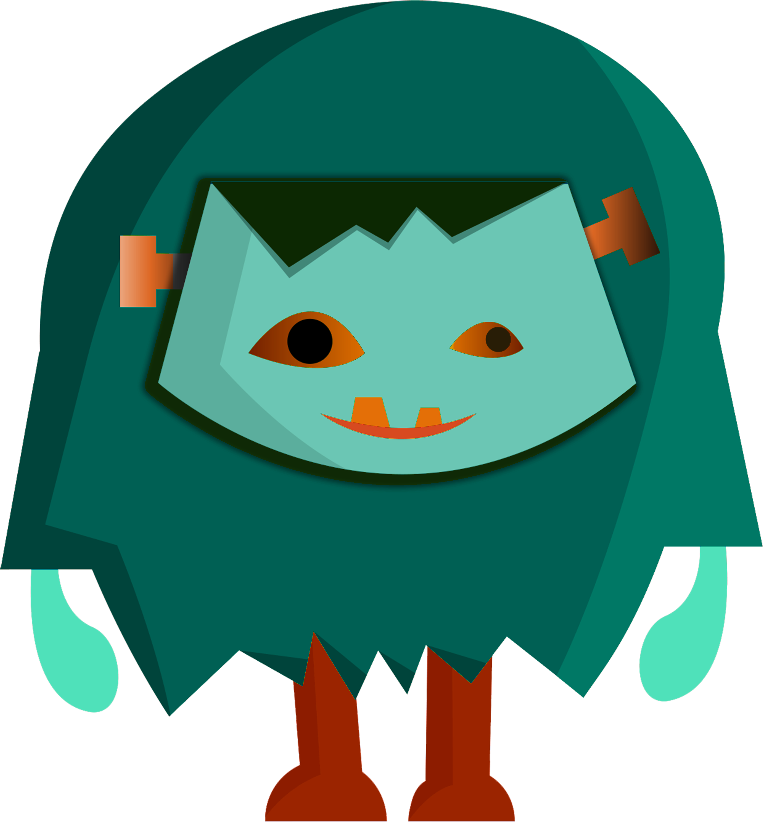 Halloween Cartoon Character Transprent Png - Halloween (2899x3000), Png Download