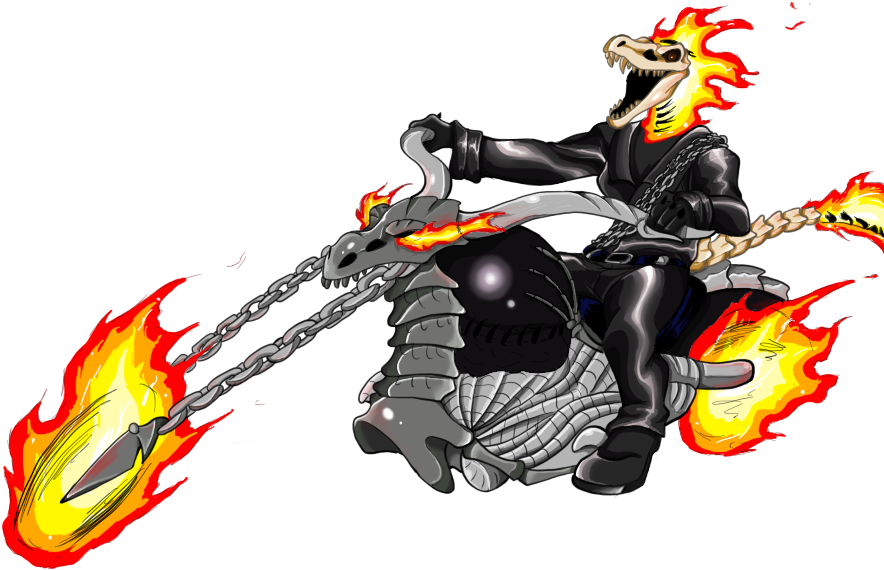 Ghost Rider Becky - Ghost Rider (1000x700), Png Download