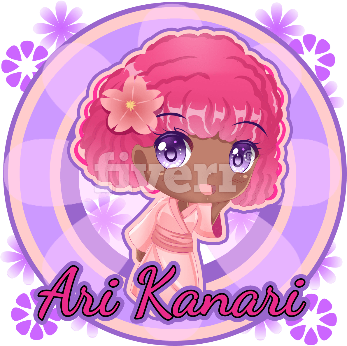 Design Logo With Cute Anime Mascot Astarotte Png Cute - Cartoon (1200x1200), Png Download