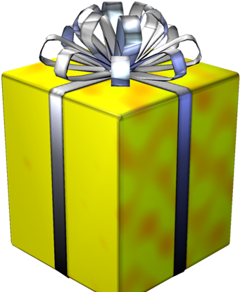 The Golden Gift Of Golden Times - Lumber Tycoon Green Present (420x420), Png Download