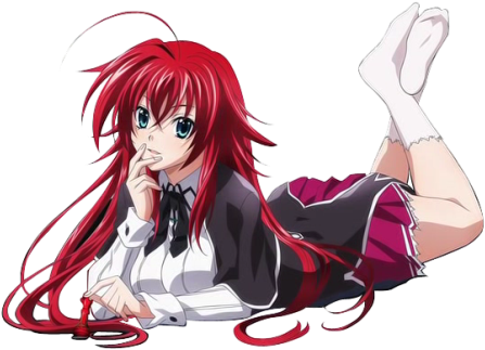 Cute Anime Girl Rias Gremory - Highschool Dxd Sticker (598x332), Png Download