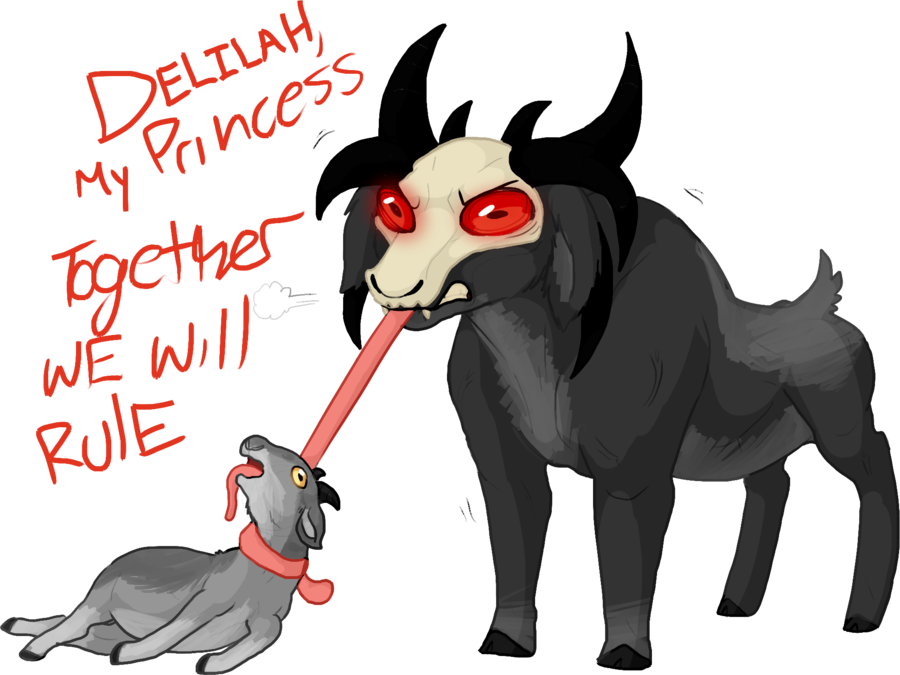 Clipart Goat Cute Anime - Goat Simulator Drawing (900x675), Png Download