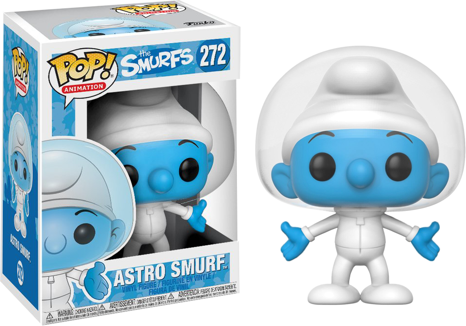 The Smurfs Astro Smurf Funko Pop Vinyl Figure - Funko Pop The Smurfs (954x668), Png Download