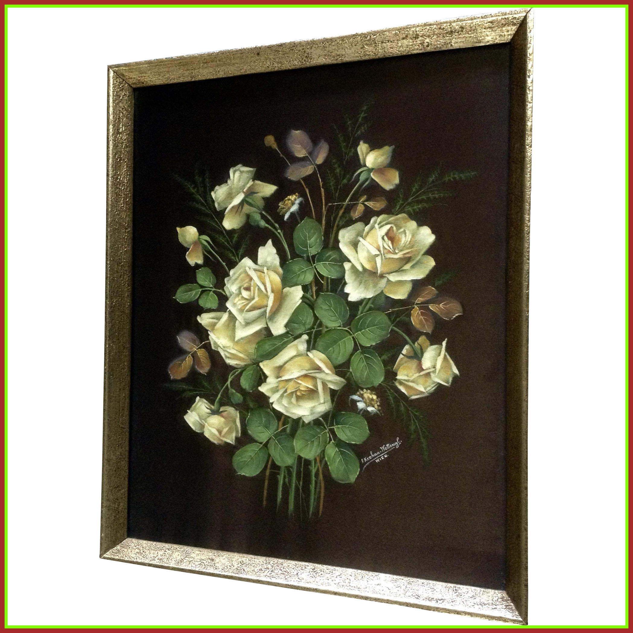 Unbelievable Krehan Wettengl Oil Painting On Silk Bouquet - Art (2098x2098), Png Download