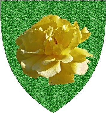 Golden Rose - Artificial Flower (357x381), Png Download