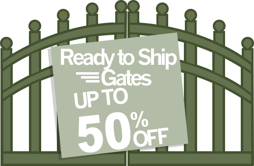 Ready To Ship Gates - Signage (518x338), Png Download