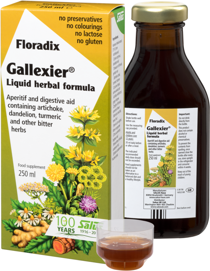 Salus Galaxier Herbal Bitters 250ml (1000x1001), Png Download