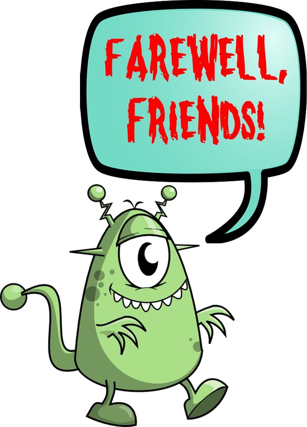 Monster Farewell Friends Clipart - Creating A Dichotomous Key Monsters (1036x1439), Png Download