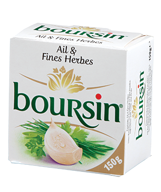 Boursin Garlic & Fine Herbs - Boursin Garlic & Herbs 80g (325x415), Png Download
