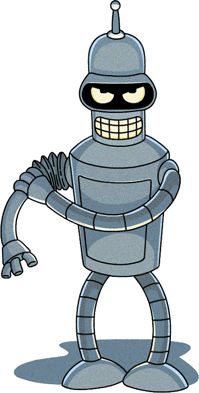 Bender Futurama (404x799), Png Download