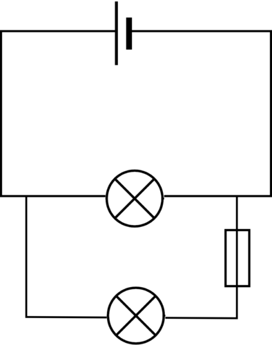 Image Transparent Download Drawing Parallel Circuit - Block Diagram (394x500), Png Download