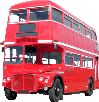 London Bus Png - London Bus Transparent Background (388x398), Png Download