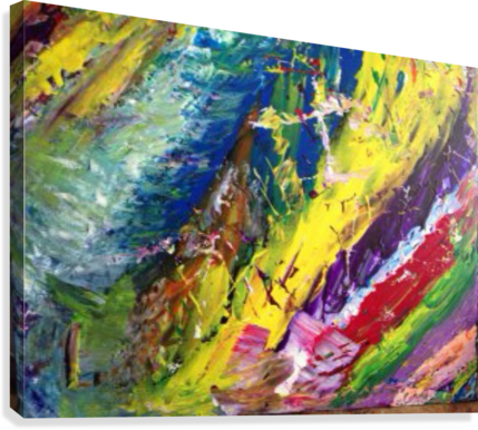 Offshore Storm Canvas Print - Artist (429x386), Png Download