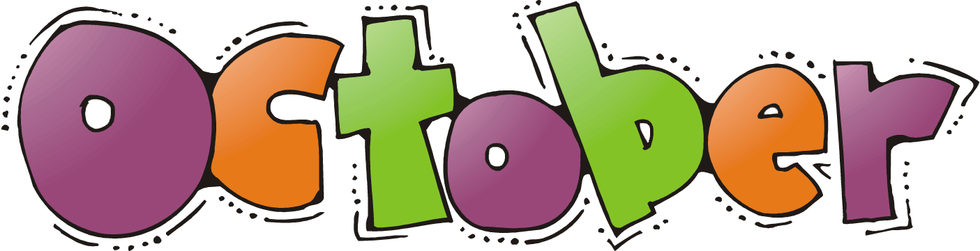 October - October Clip Art (1405x361), Png Download