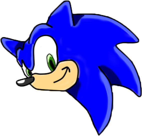 Sonic The Hedgehog Head, Www - La Cabeza De Sonic (580x570), Png Download