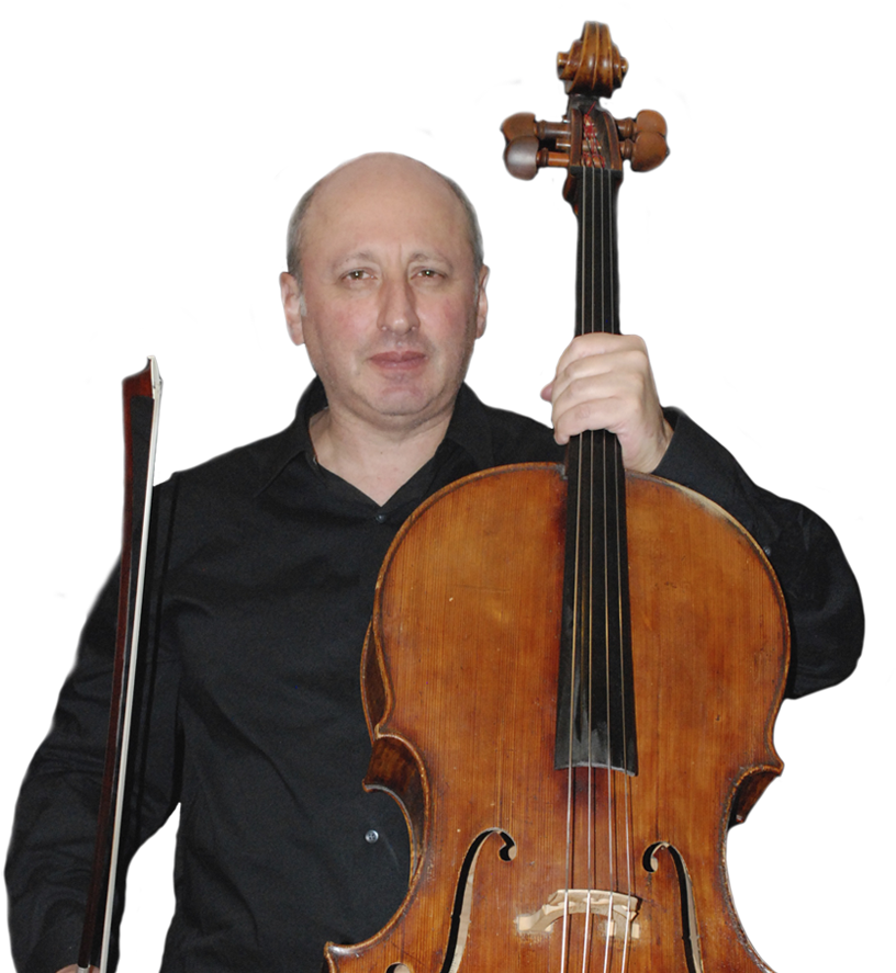 Mishaquint Cellist - Violone (1009x945), Png Download
