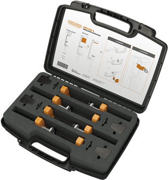 Toolbox With 4 Locinox Clamps - Toolbox (400x382), Png Download
