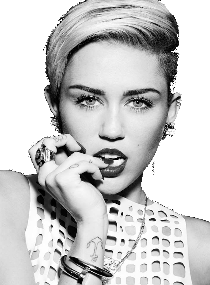 The New Miley - Miley Cyrus Beautiful Short Hair (707x960), Png Download